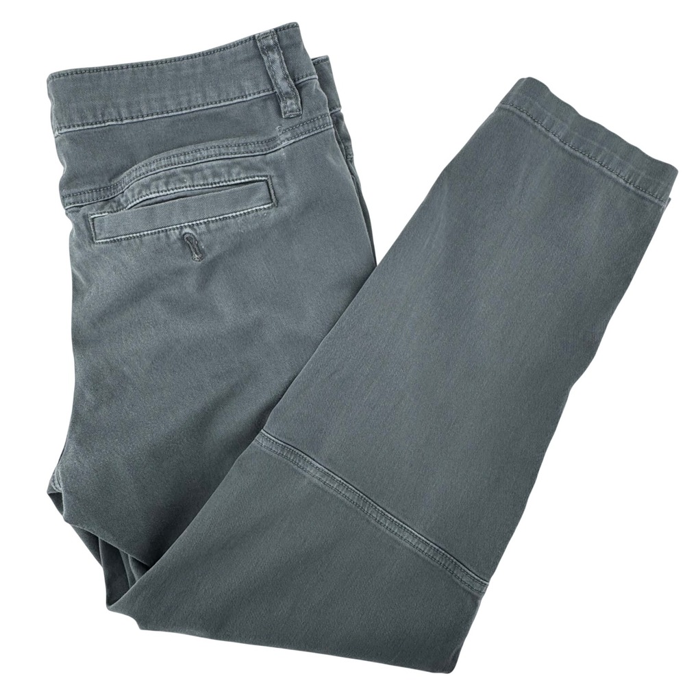 prAna Button Fly Pant Womens 6 Gray Skinny Mid Rise Stretch Hiking‎ Ankle Pants